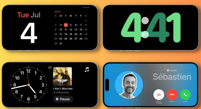 阳西苹果手机维修分享iOS17横屏充电待机显示有什么好处 