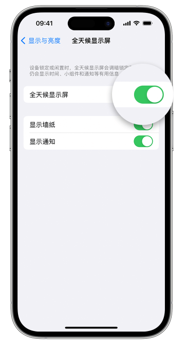 阳西苹果14维修店分享如何自定义 iPhone 14 Pro 常亮显示屏 