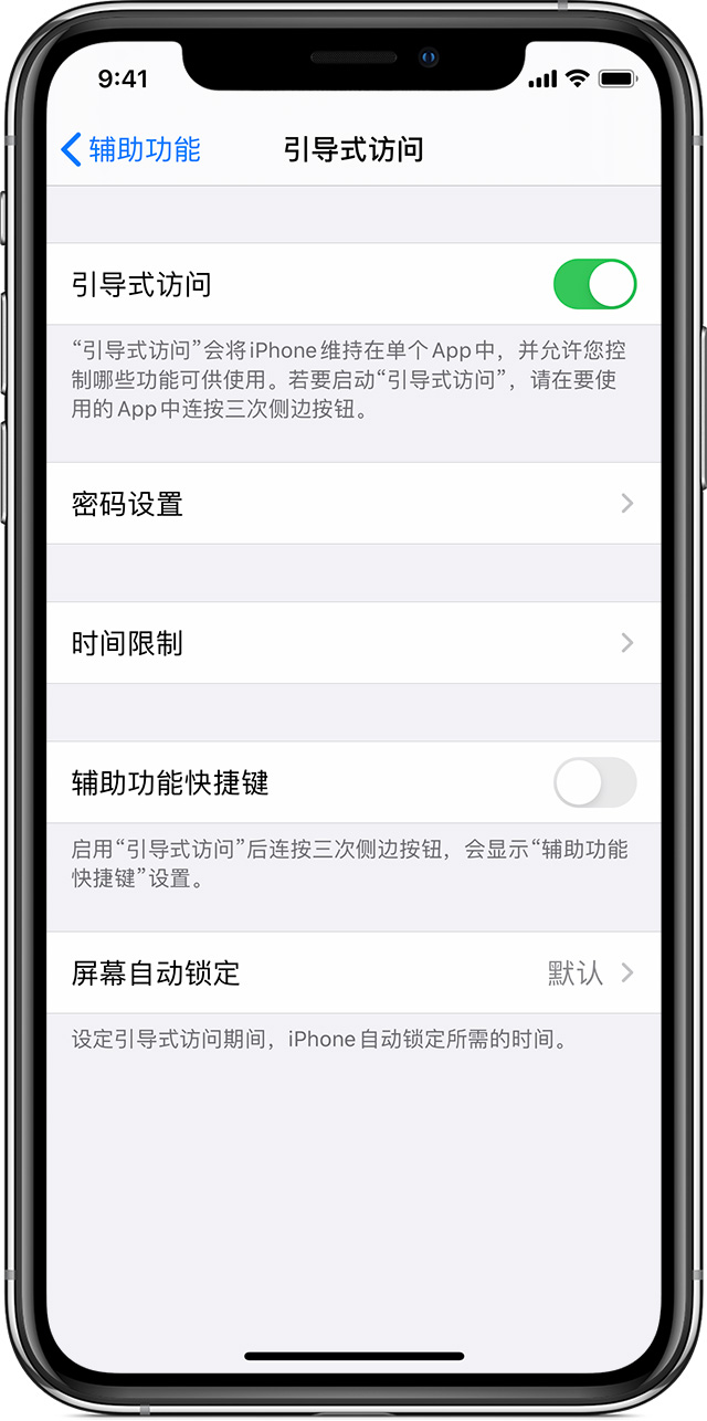 阳西苹果手机维修分享如何在 iPhone 上退出引导式访问 