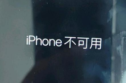 阳西苹果服务网点分享锁屏界面显示“iPhone 不可用”如何解决 