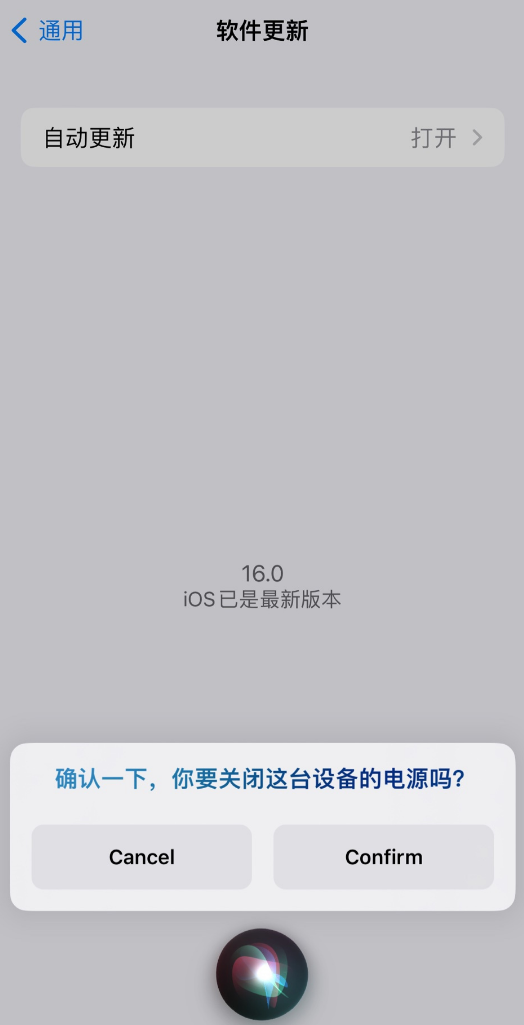阳西苹果手机维修分享iOS 16 新功能：呼叫 Siri 即可让 iPhone 关机 